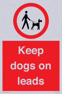 Keep dogs on leads